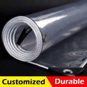 0.35mm/0.55mm Şeffaf PVC TARPA -TAMAMAN KUŞULU BAHÇE PERGOLA TARPAULIN PERDAK BALCONON PENCERELERİ KLEŞİM KARP YAĞLARI KAPAK 240108