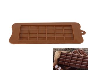 Molde quadrado de silicone para chocolate, 24 grades, bloco de sobremesa, bloco de barra, gelo, bolo de silicone, doces, açúcar, molde sz5956609273