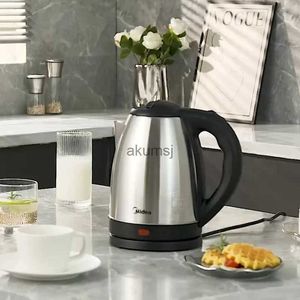 Elektriska vattenkokare MIDEA 220V Electric Kettle 1.7 Kapacitet Automatisk Power-Off 304 Matkvalitet Rostfritt stål Hållbart vattenkokare Silverfärg YQ240109