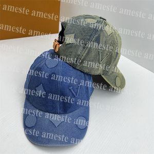 Erkekler Kadın Top Caps Tasarımcı Kovboy Beyzbol Kapağı Lüks Denim Beyzbol Şapkası L Casquette Unisex Snapback Moda Güneş Şapk Dış Mekan Güneş