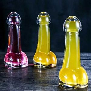 Wine Glasses Cock Wine Glass 2pcs 100ml Penis Shaped Wine Glasses for Bachelor Party Bar Night Club Beverage Drink Juice Cocktail Cup Funny YQ240105