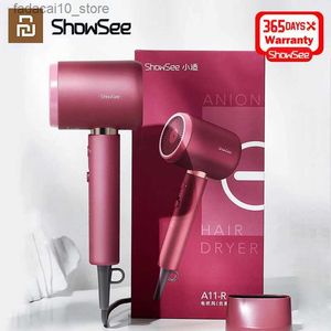 Saç kurutucular YouPin Showee Anyon Saç Kurutucular A8 Ev Hava Kurutucu Saç Kurutucu Dışişli Kıyafetler Kurutma Makinesi Profesyonel Styler Süper Salon Q240109