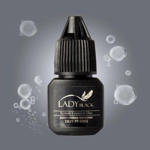 Кисти Iglue Lady Black Клей для накладных ресниц Клей для наращивания ресниц 5 мл Черная крышка Водостойкий клей Инструмент для макияжа Красота и здоровье Корея Прочный