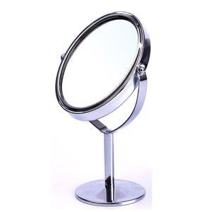 High Quality Women Oval Shape Make Up Mirror Double Dual Side Rotating Cosmetic Desk Stand Table Mirror Makeup Compact Mirror9686877