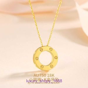 Fashion Car tires's designer necklace heart 18k Pendant Colored Gold Ring Single Clavicle as Gift for Girlfriend With Original Box