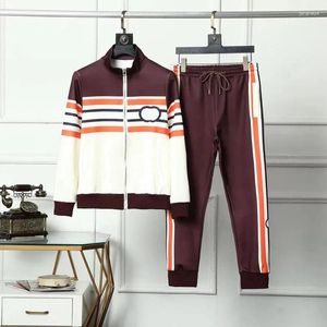 Gym Clothing 2024 Autumn Latest European-style Men's High-quality Casual Sports Suit Long-sleeved Trousers Fashion Two-piece For Winter