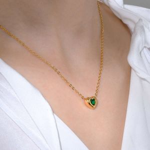 Halsketten mit Anhänger, Damen-Halskette, personalisierbar und trendig, Edelstahl, Herz-Quadrat-Zirkonia-Anhänger-Halskette mit verlängerter Kette, Schmuck, Party-Geschenk