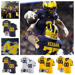 Michigan Wolverines Fußballtrikot Shea Patterson Rashan Gary Khaleke Hudson Chris Evans Tyree Kinnel Devin Bush Bob Chappuis Chuck nationale Meisterschaft