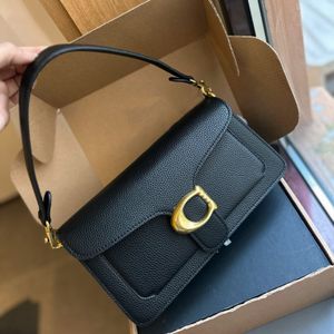 Tasarımcı Çanta Toyby Crossbody Bag Omuz Çantası Elde Buzağı Deri Klasik Kahverengi Desen El Kılıflı Deri Döşeme Cilalı Çakıl Deri