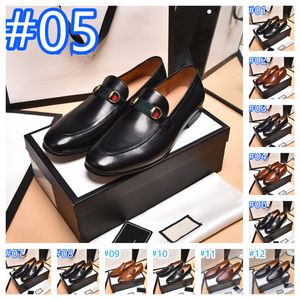 28 Modell Black Brown Men's Real Calf Leather Wholecut Oxfords Classic Designer Dress Shoes Brand Soft Handmade Office Business Formal Shoe for Men