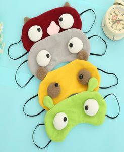 Cartoon Funny Sleeping Eye Mask Cute Anti chrapanie opaski na cienobsek bawełniany bawełniana okładka Blinder z zasłoniętymi oczami maski 7710098