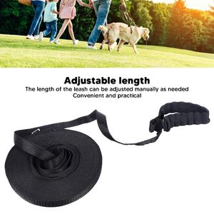 Dog Collars Training Leash Multipurpose Comfortable Padded Handle Adjustable Length Pet Rope For Walking 65.6ft