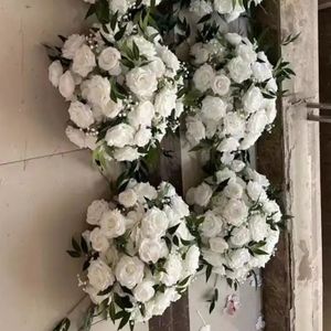 centrotavola di lusso con sfere di rose per matrimoni per la tavola di nozze personalizza fiori di seta artificiali con fiori di seta all'ingrosso 255