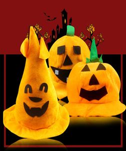 Halloween Gold pumpkin hats caps Game Party Dancer Stage Performing Props decorations ornament accessories prop scary 3 item you 5173298