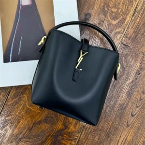 Echtes Leder mit oberem Griff LE 37 Eimertasche Damenmode Schulter Kordelzug Designer-Taschen Riemen Luxurys Umhängetasche Geldbörse Herren-Damenhandtasche Reise-Clutch-Tasche