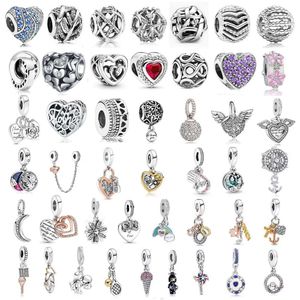 2024 Style Ring Bird MOM Heart Angel Wings Diy Beads for Women Original European Charm Bracelet Fashion Jewelry