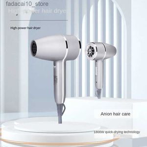 Hair Dryers 2023 New Negative Ion Dryer 1800W 220V High Power Home Travel Shop Blow Fast Dry Electric Q240109