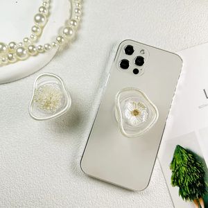 Korea ins ins inci çiçeği düzensiz akıllı tok evrensel telefon tutucu kabuklu kabuk kabuğu çiçek telefon braketi griptok soket tembel braket 350pcs