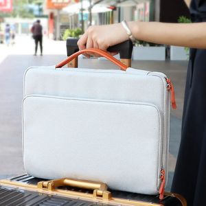 Laptop Bag for MacBook Air 15 A2941 Case M2 Pro 13 14 16 Inch Shockproof and Waterproof Fabric Handbag M1 240109