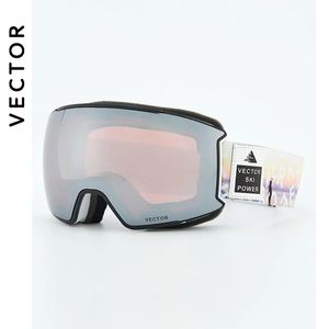 OTG Ski Goggles Snow Glasses Men UV400 Anti-dimbeläggningar Snöskoter Snowboard Skidåkning Kvinnor Solglasögon Outdoor Winter Sport 240109