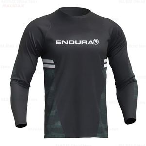 Raudax Endura Sports Team Bicycle Long Sleeve MTB Jersey Youth Motorcycle Downhill TシャツMXモトクロスジャージースポーツウェア240109