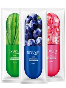 new BIOAQUA Jelly Mask Face Care Aloe vera BlueberryCherry blossom Three types optional Moisturizing sleep jelly Facial Mask3909167