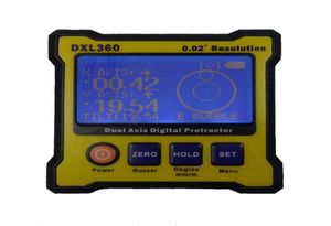 Medidor de nível eletrônico de eixo duplo, transferidor digital, barra de nível, régua de ângulo DXL360 MOQ1 1615029