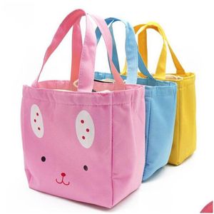 Packing Bags Wholesale Cute Women Girl Cartoon Lunch Thermal Insated Box Picnic Storage Cooler Tote Bag Drop Delivery Office School Dhbcx