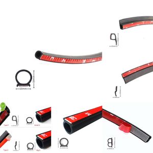 Novos outros acessórios interiores 4 metros forma B P Z Big D Tira de vedação da porta do carro EPDM Isolamento de ruído de borracha Weatherstrip À prova de som Vedação do carro Adesivo forte