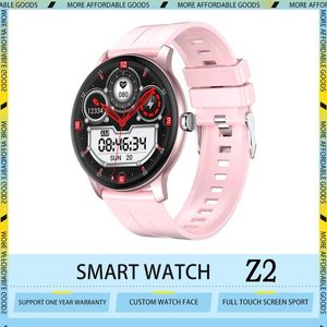 Watches Z2 Smart Watch Round Men Sports Fitness Tracker IP68 Waterproof Women Bluetooth Call Smartwatch na iOS Android Smart Branslet