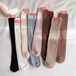 24 Paar Babys Mädchen Socken Kind Mädchen kniehohe Baby Kinder Lange Socken Keine Ferse geboren Säuglingsbaby Beinwärmer Einheitsgröße 240109