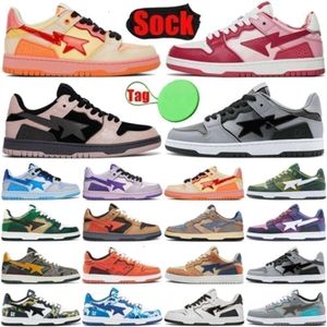 2024 NEW Shoes Sta for Platform Sneakers Black Camo Orange Purple Mens Womens Luxury Plate-forme