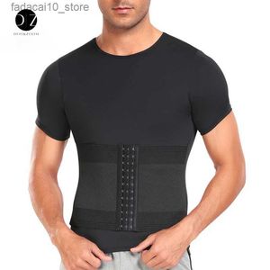 Bel karın şekillendirici bel gövdesi şekillendiricileri gömlek erkekler yeleği korse sauna tank üst antrenman düzeltici kemer göbek azaltma sıkıştırma shapewear q240110