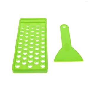 Makeup Brushes Lipstick Filling Mold Pallets Kit For Small Business Plastic 50 Holes Tray