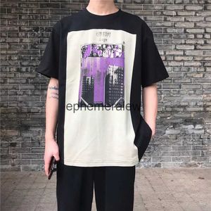 Homens camisetas Homens Mulheres Camisetas Cavempt T-shirt Cinza Long Box Tee Skyscraper Impressão Cavempt Tops 2020 Hip Hop C.E Manga Curta Ephemeralew