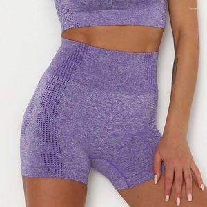 Aktiv shorts yoga kvinnor fitness hög midja sport sexig sömlös gym spandex löpande bodysuit sommar