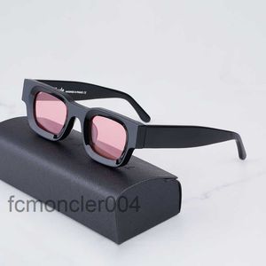 Thierry Lasry Rhevision-101ブラックスクエアサングラスメンシェードライトルーシュリーハイストリートスタイルの酢酸ソーラーメガネMG5p