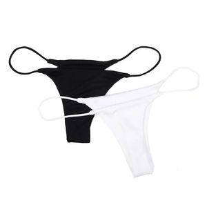 3PC dünner Schultergurt Damen Tanga und G-String Plus Size Low Rise Color Damen Baumwoll-Bikini-Unterwäsche S-XL 230110