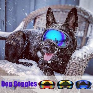 Okulary przeciwsłoneczne gogle psa Regulowane okulary zwierząt domowych okulary przeciwsłoneczne dla małych średnich dużych psów Puppy narciarstwo nasze oczy Ochrony zapasy dla zwierząt domowych