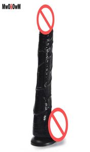 MwOiiOwM 19 cm Whopper Nero Realistico Dildo Sucker Dick per le donne Giocattoli erotici del sesso Simulazione Pene maschile Prodotti del sesso per adulti4190741