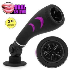 Orgart 30 lägen vibrerande avsugning sexmaskin djup hals oral vibrator ficka fitta manlig onanator intim sexleksaker för män y14538793