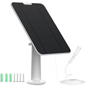 Solar Panels for Camera EufyCam 2C Pro 2 cam E E20 E40 S40 Reolink Argus etc Micro USB and USBC Charging 240110