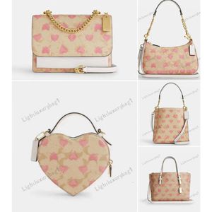 Yeni tasarımcı sevgi dolu kalp mollie kova çantası moda kalp şeklindeki çapraz çanta çanta kadın teri omuz çantası lüks tote klasik akşam çantası kalentine 240104
