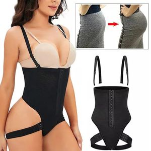 Plus -storlek Hög midja Butt Lifter Tummy Control Pantie Booty Lift Pulling Underwear Shaper Workout Midje Trainer Corset Shapewear 240109