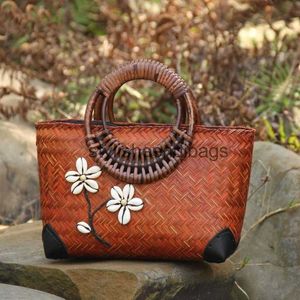 Totes Bag de bambu vintage Cerimônia de chá feminina armazenamento de bule de chá de bule Duststylisheendibags