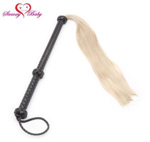 PU Leather Fetish Bondage Sex Whip Flogger BDSM Sex Toys For Couples Spanking Paddle Sexy Policy Knout Adult Games GNL001 Y18100807238069