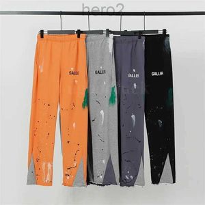 Designer Pantaloni da uomo Gallerie Pantaloni sportivi Dept Maculato Lettera Stampa Uomo Donna Coppia Allentato Versatile Casual Dritto Pantaloni schizzati di inchiostro dipinti a mano P2G1