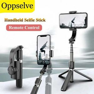 Mobiltelefonmonteringsinnehavare 360 ​​graders rotation Mobiltelefon Holder Trådlös Bluetooth Selfie Stick TripoD Gimbal Stabilizer för Live Tiktok Vlog Youtuber YQ240110