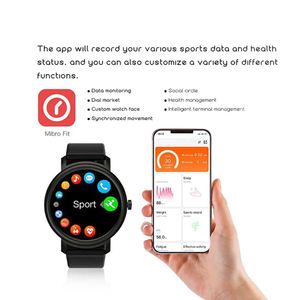 Watches Mibro Air Watch Global Version Smart Watch IP68 Waterproof Sport Fitness Tracker Smart Armband Sleep Heart Rate Monitor