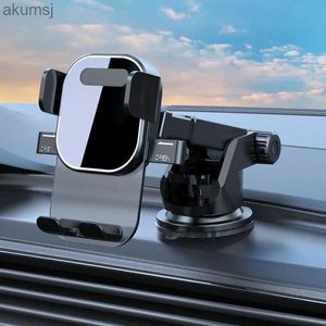 Cell Phone Mounts Holders Dashboard Sucker Car Phone Holder Mount 360 Rotation Gravity Air Vent Mount GPS Mobile Phone Supports for Huawai YQ240110